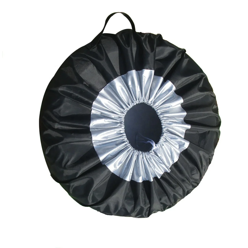 4 Pack Seasonal Tire Cover with Handle 420D Oxford Polyester Tyre cover Durable Wheel Storage Tote customized Logo