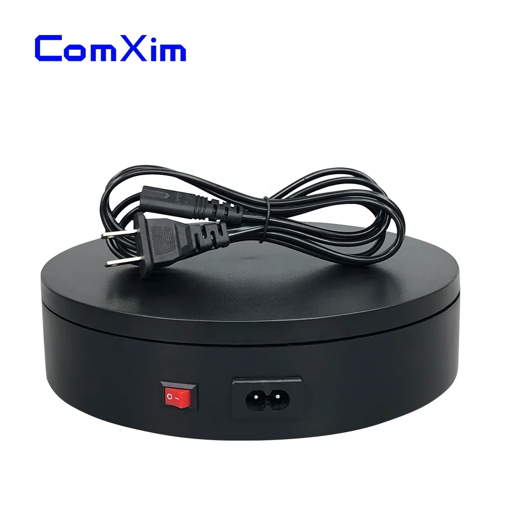 
ComXim 20cm White Random Rotation Fixed Speed Photography Shed Light Product Display Props Rotating Display Stand Base 