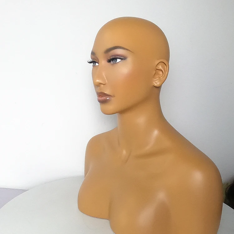 Wholesale Realistic Mannequin Heads with Shoulders for Display