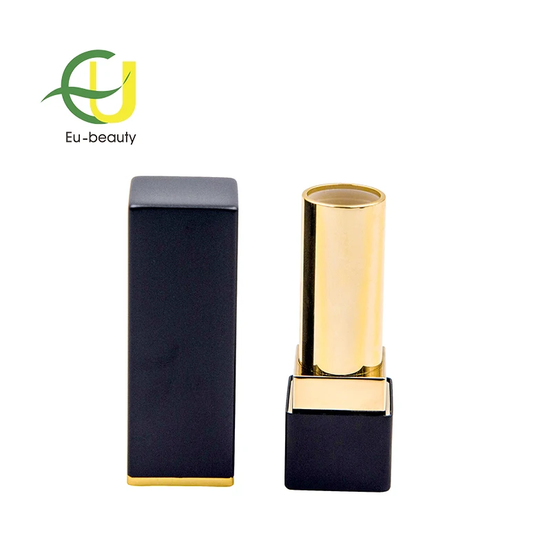 High-grade black magnet metal  lipstick tubea or lip balm container