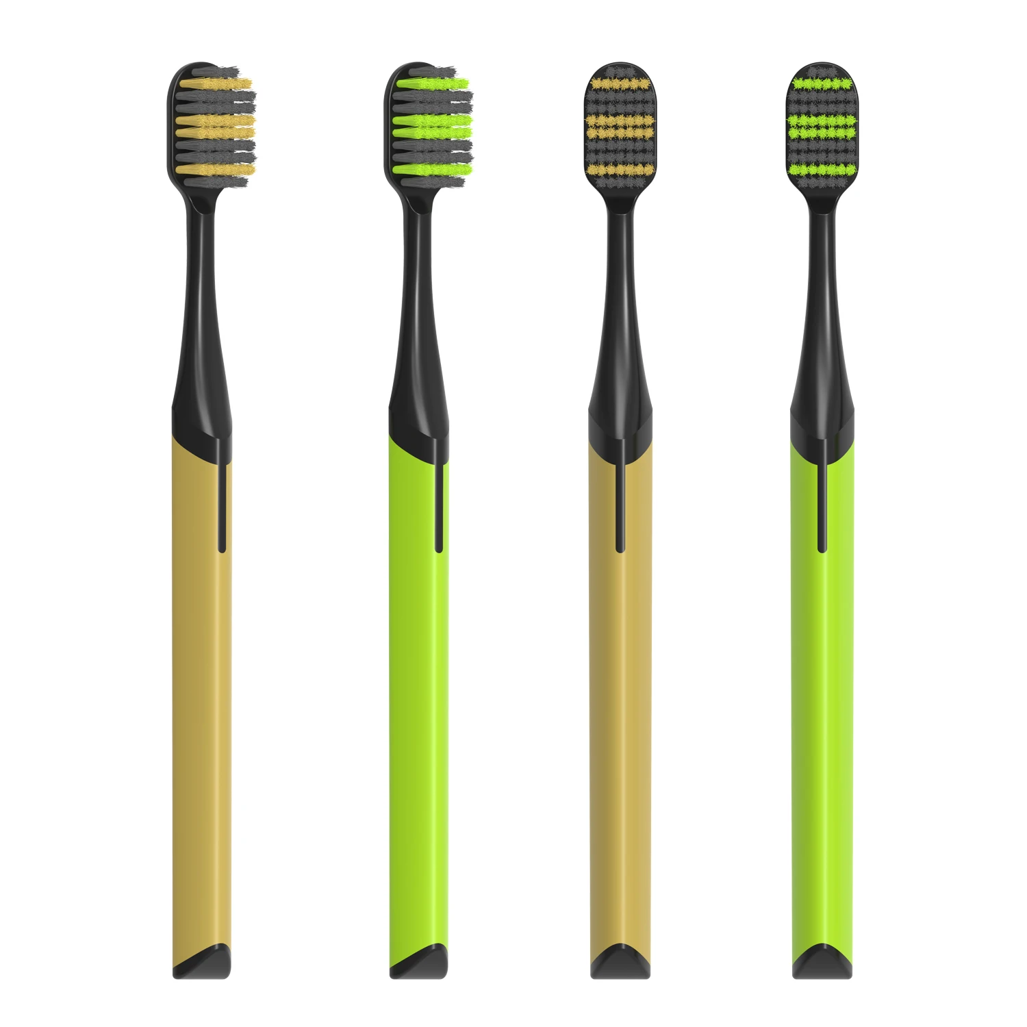 Home Use Soft Plastic Manual Adult Toothbrush With Wide Head Nylon 610 Bristles Dental Care Custom Logo Toothbrush For Adults