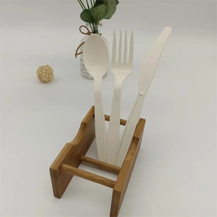 Cutlery Sets Flatware 3pcs Plastic ecofriendly Cutlery Biodegradable Plant Based Cutlery