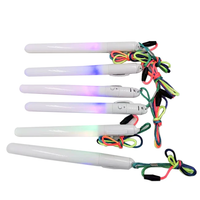 China-Made LED Light-Up Poi Stick Custom Logo Printed Promotional Party Supplies for Concerts