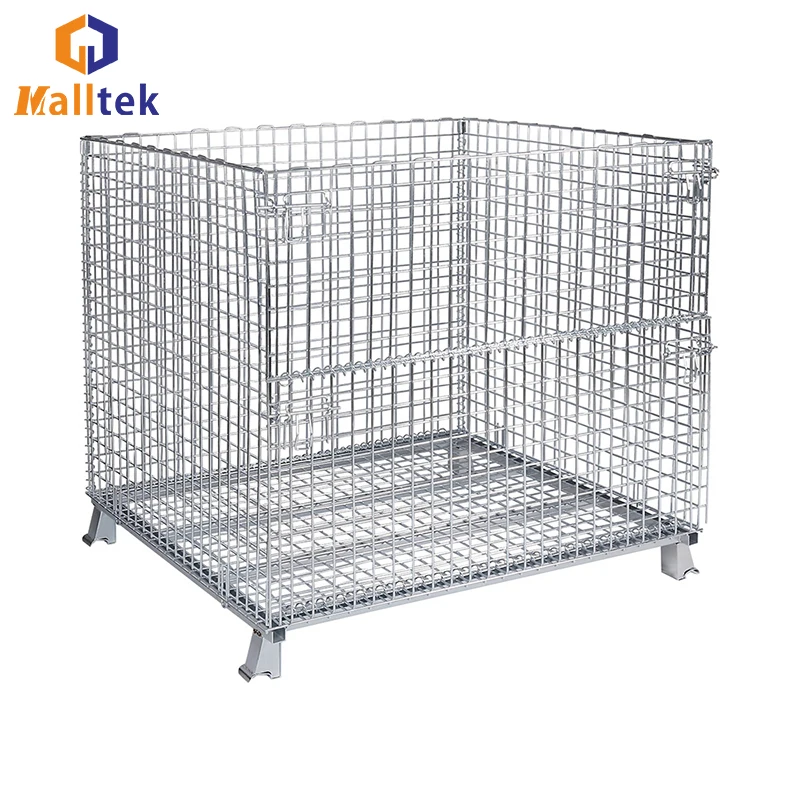 Galvanized Warehouse  storage container  Wire Mesh Cage