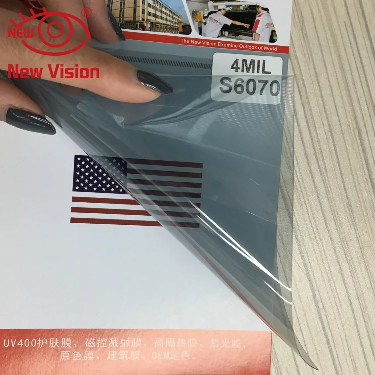 S7595 4Mil 75% vlt 95% IR rejection light blue nano ceramic car glass safety windows film