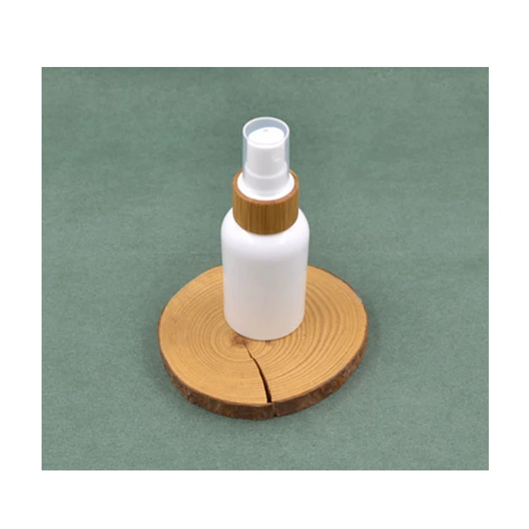 Factory Direct Biodegradable PLA Plastic Medical Spray Bottle With Bamboo Collar