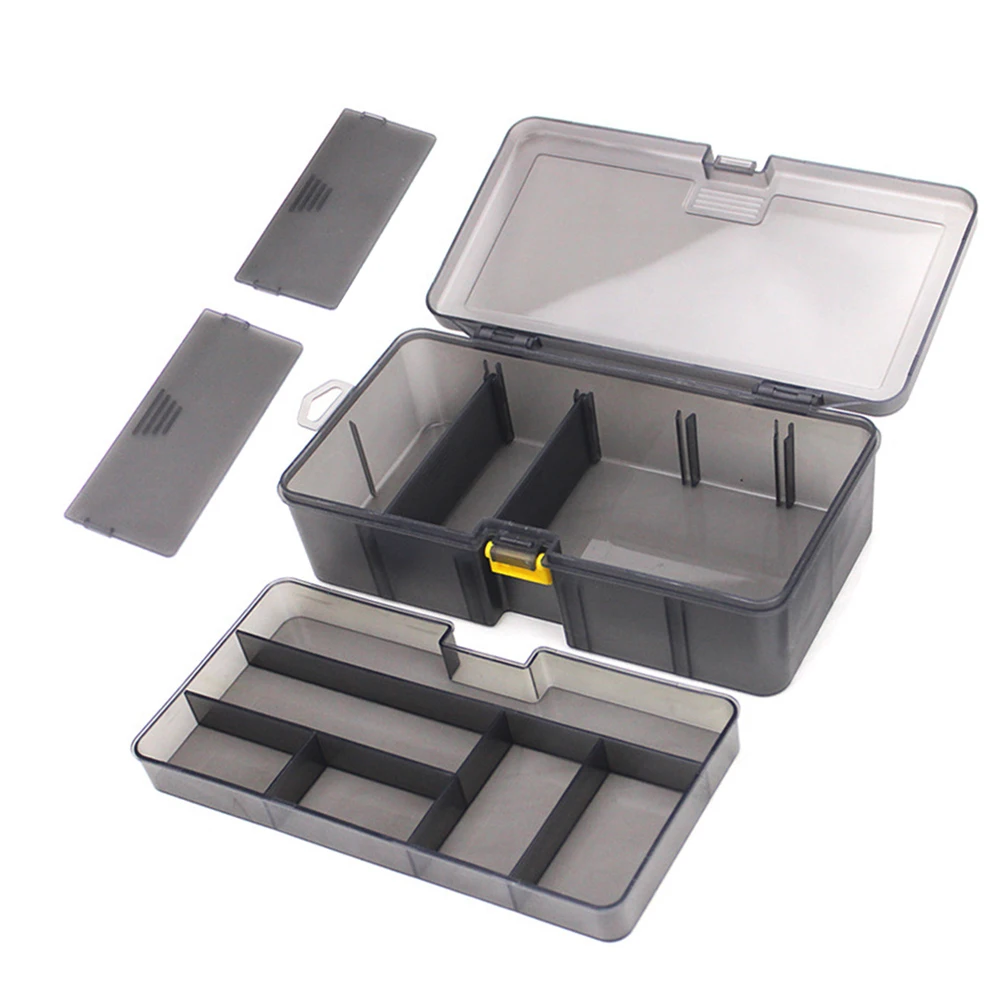 Fanxing-C Waterproof Plastic Double Layers for Fishing Tackle Box Lures Bait Storage Case