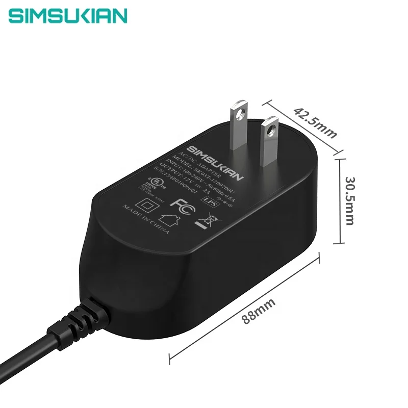 KC ETL PSE CE FCC switching asap ac power adaptor 20w 12v 2a 12v 3a 12v2A rsa ac dc power adapter ul approved