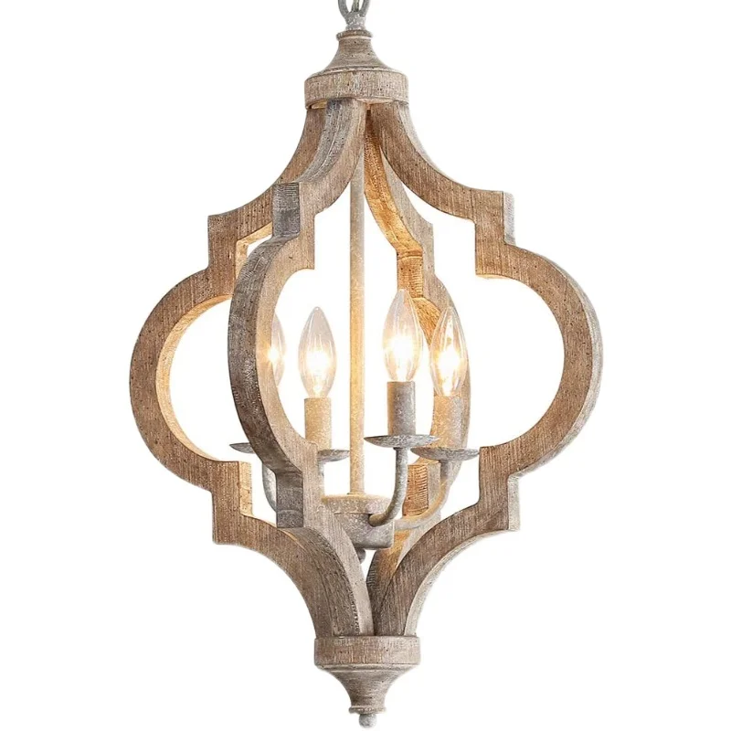 Креативный деревянный подвесной светильник в американском стиле