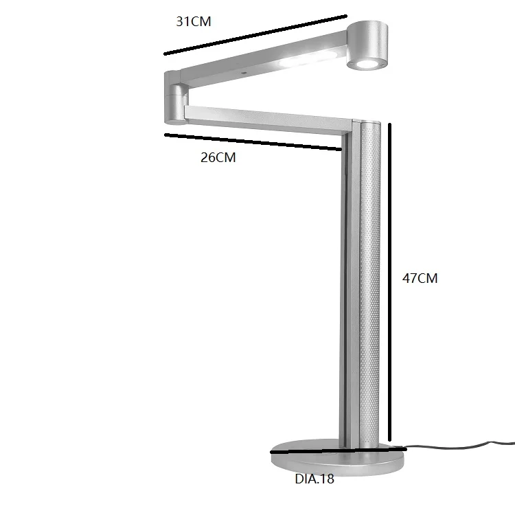 TM-MA96 14W 1040lm  Luxury LED Desk Lamp for Home,Office,Reading,Adjustable Eye-Caring Desk Light with RGB Lighting adaptor