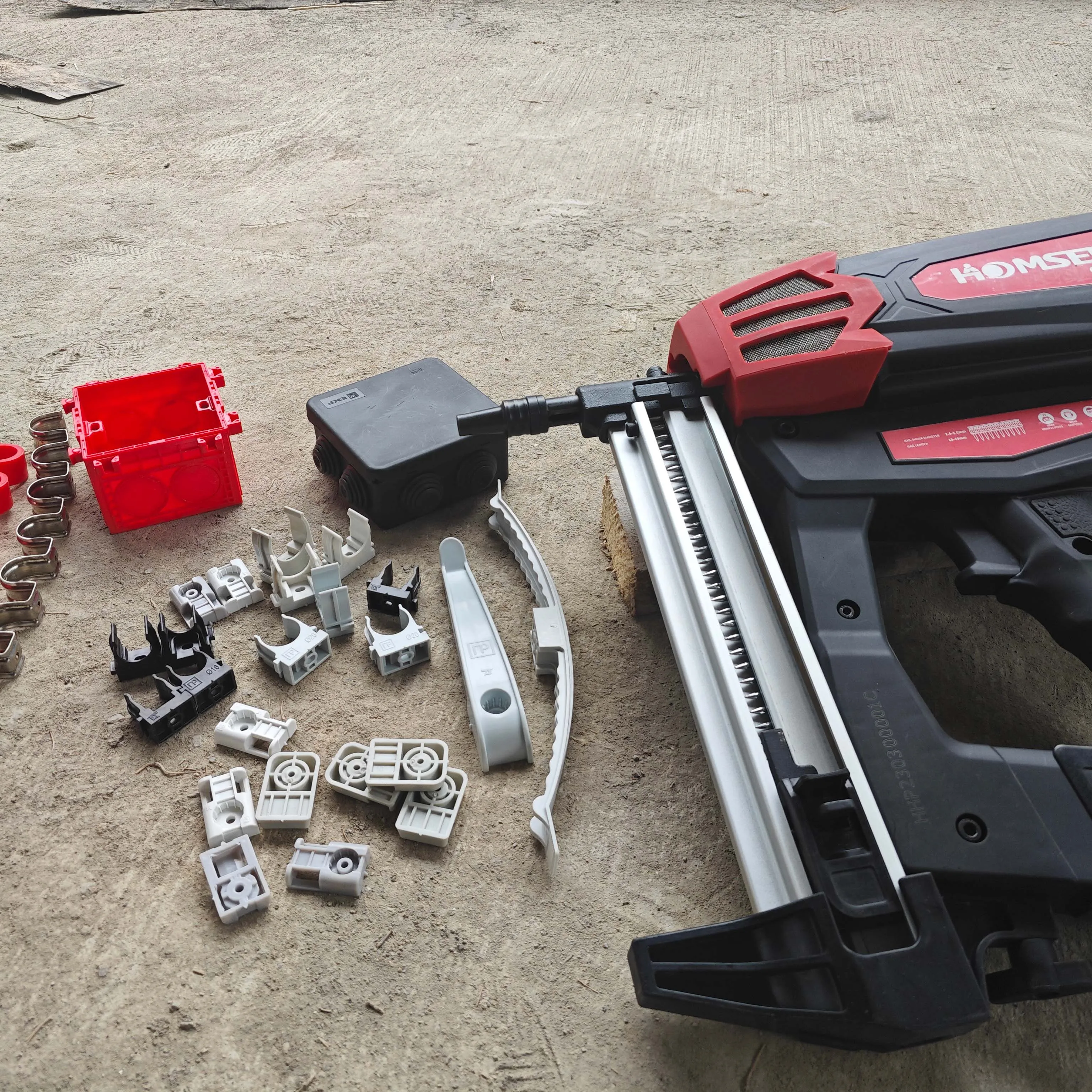 Cordless  Gas Mounting  Gun fuel cell nailers construction tools driving depth adjustment