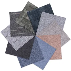 Custom Commercial Polypropylene Loop Pile Carpet & Flooring Tile Office Square Carpet Tile 50x50
