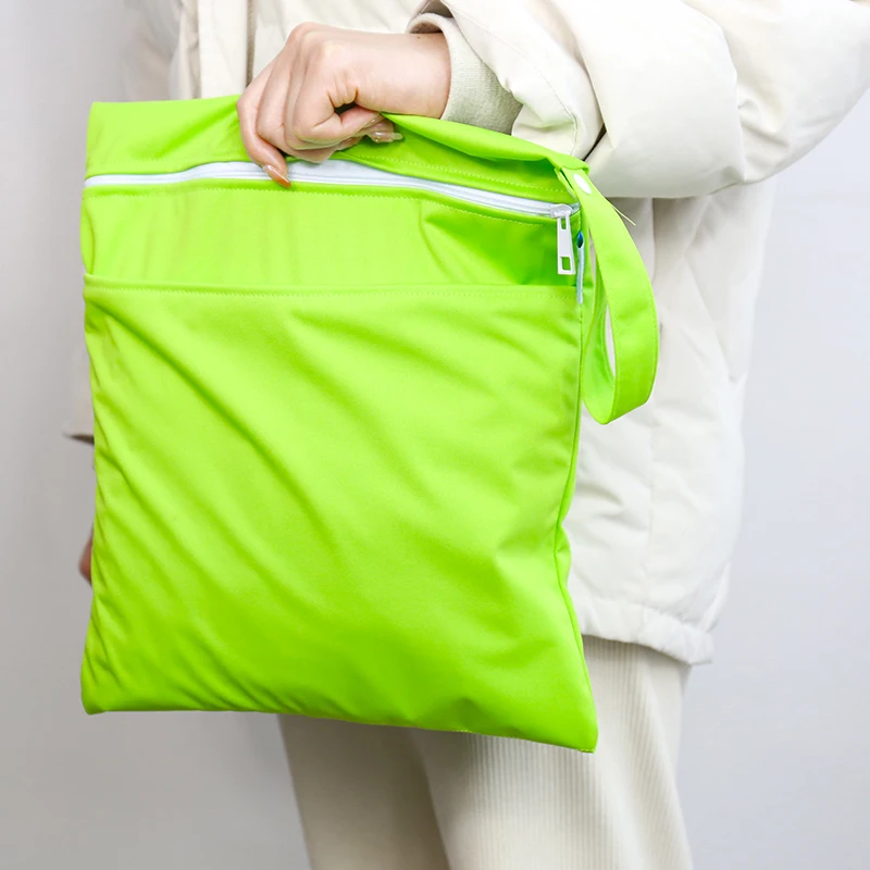 Недорогая Экологически чистая сумка Ananbaby RTS с одним карманом, сумка из однотонной полиэфирной ткани, водонепроницаемая сумка для детских подгузников