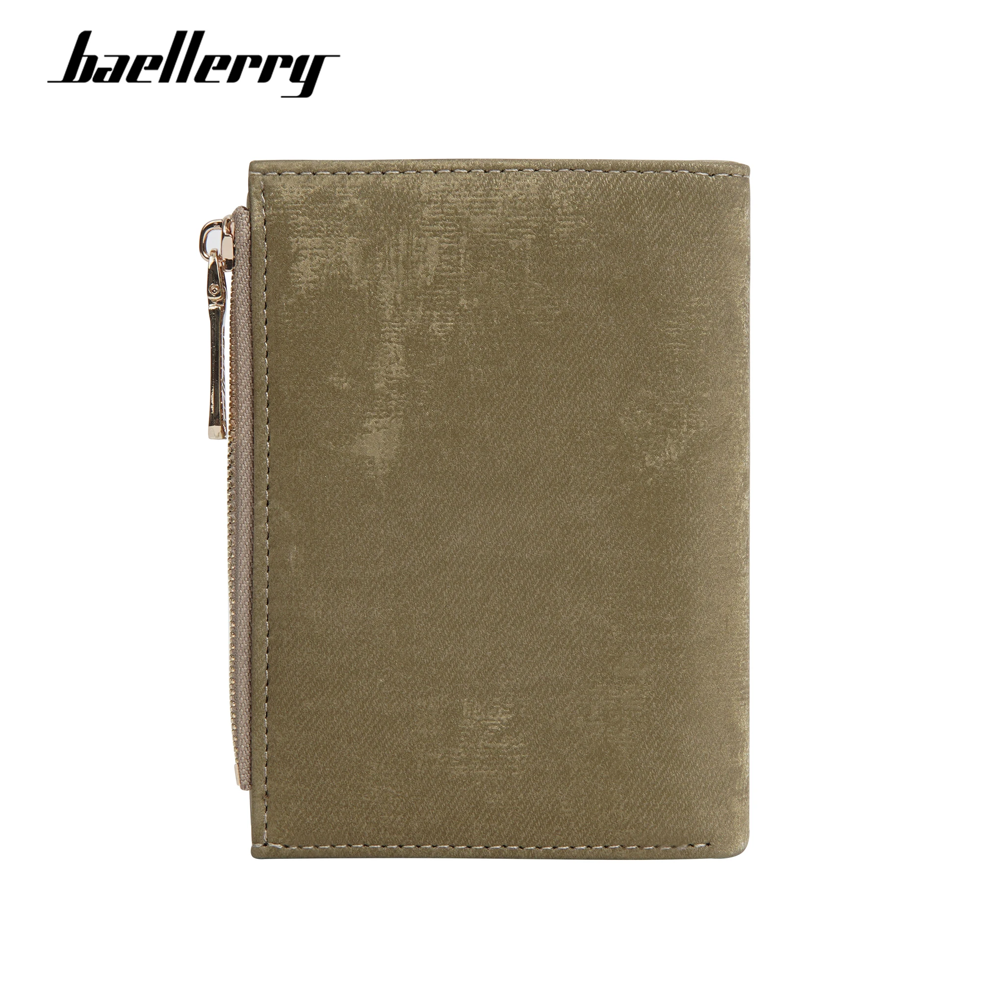 Baellerry Korean Version Short PU leather Cross border solid color Women New Multi Card Coin Purses Multi slot card Wallet
