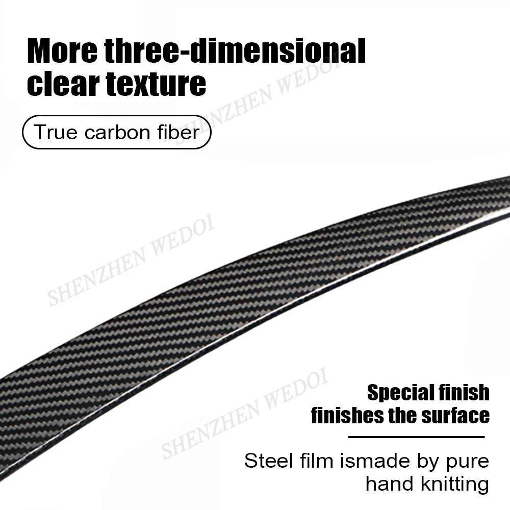 2024 new product tesla accessories real Dry Carbon Fiber rear performance spoiler wing lip fit for tesla model 3 highland