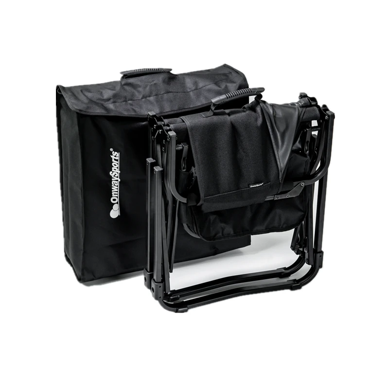Onwaysports outdoor Aluminum portable luxury camping director chair with side table and cooler bag