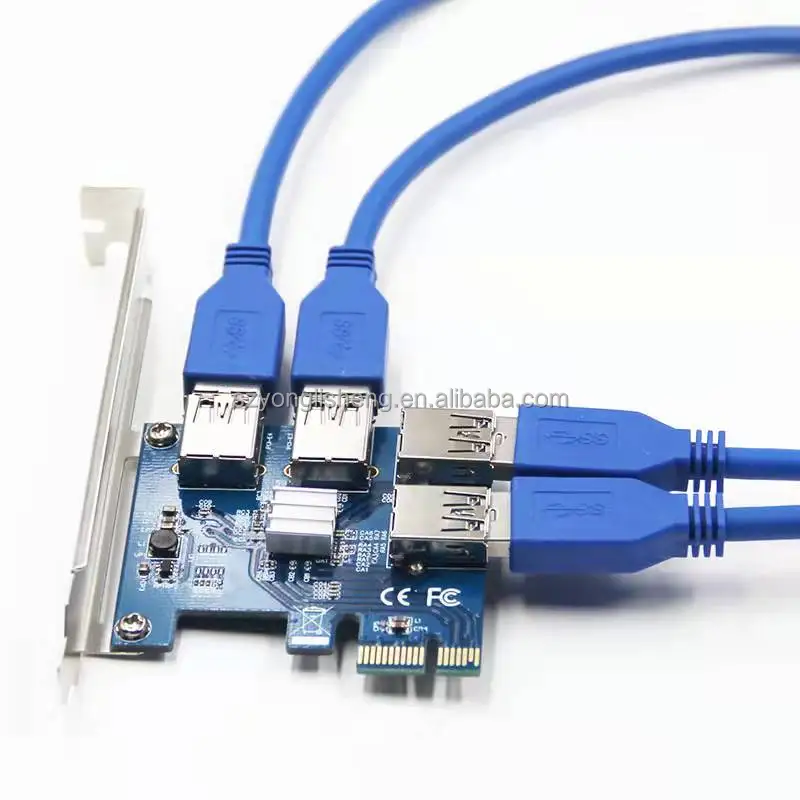 Заводская pcie от 1 до 4 PCI-Express карта расширения 1x 16x множитель карты для