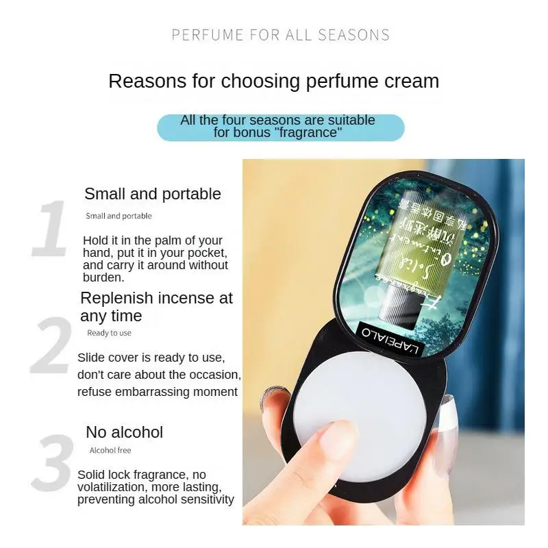 Portable Private Label Solid Perfume Balm Box Set Long Lasting Body Fragrance Men Women Solid Perfume