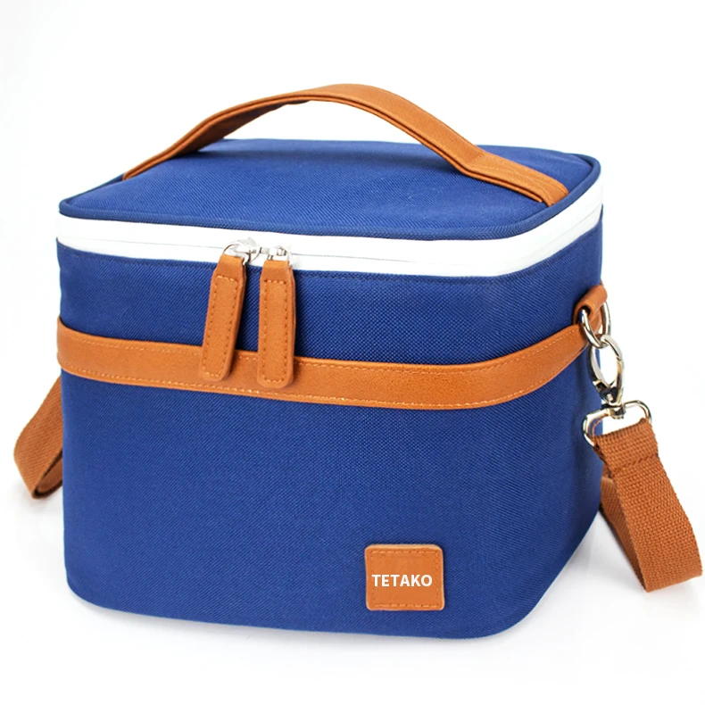 Custom Eco Friendly Portable Girls Food Cooler Box Tote Women Insulated Lunch Bag