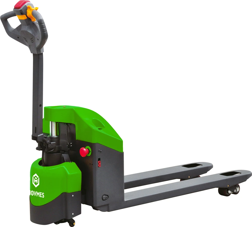MOVMES 1.5ton Mini Electric Pallet Truck with the same size as Manual Pallet Truck