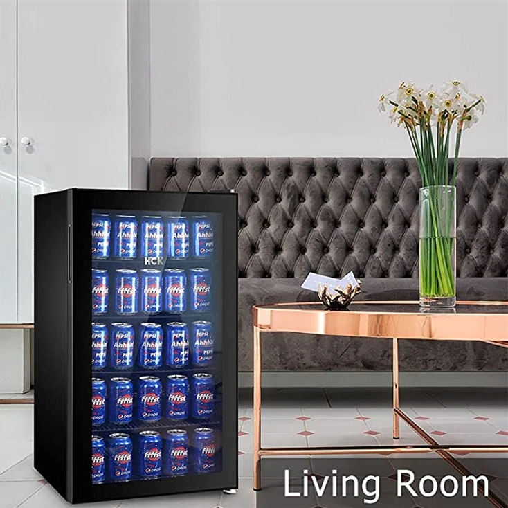 Однотемпературный мини-бар, холодильник для домашнего использования, бар, холодильник для напитков с функцией газировки, холодильник, морозильная камера, банка и бутылка для пива