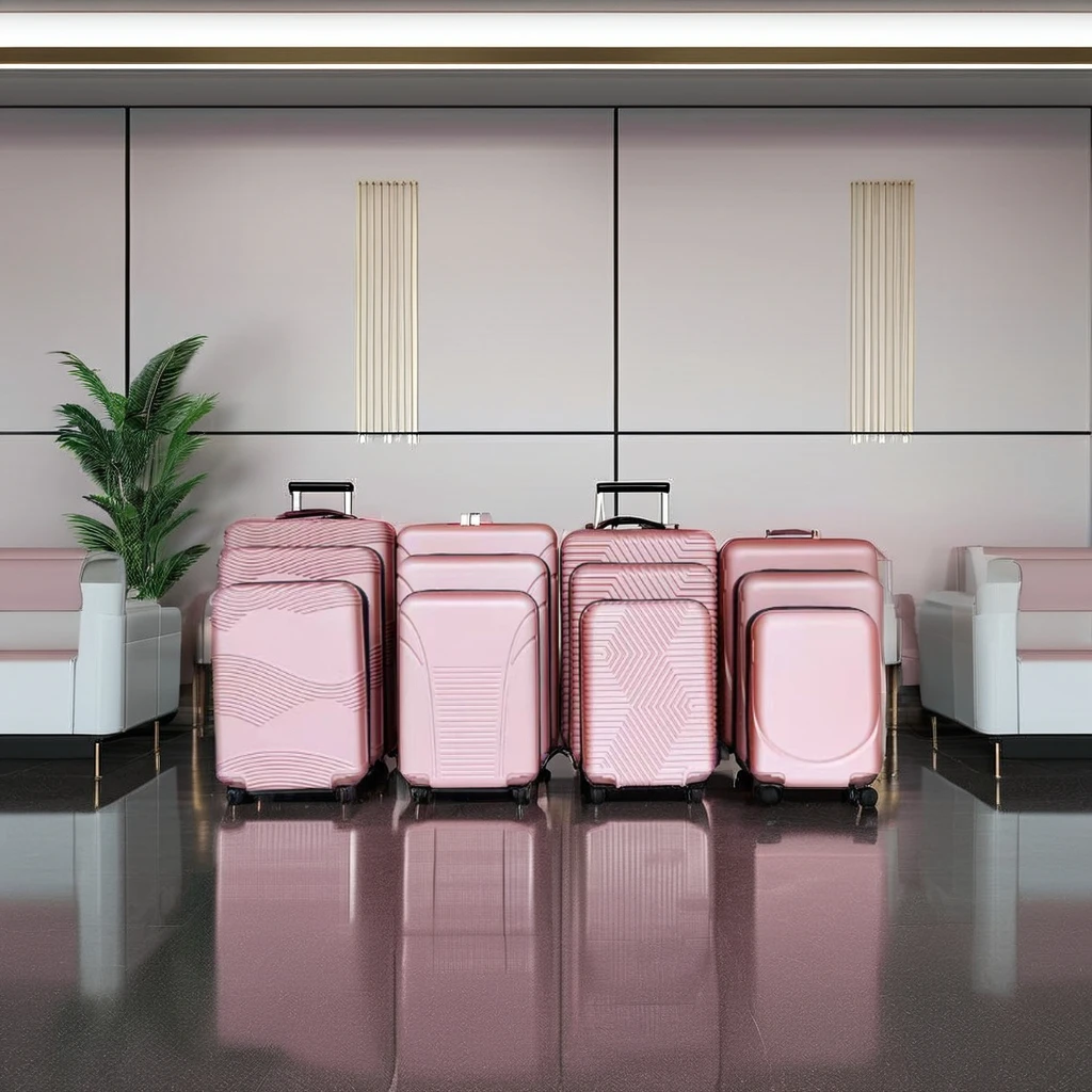 Factory wholesale 12-16 pcs Set ABS Travel Luggage 19-30inch Semi-Finished Luggage SKD WIP Suitcase Sets