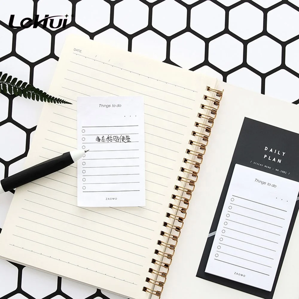 Cheap priceWholesale School Office Supply Stationery 50 sheets Times Sticky Weekly Monthly List Memo Pad