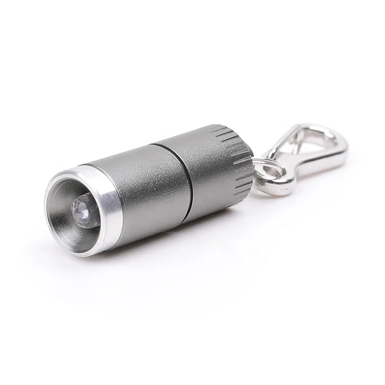 Hot Selling 2Pack Colorful Mini Aluminum Key Flashlight Mini LED Keychain Light