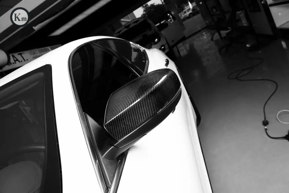 Км для Maserati Ghibli Quattroporte углеродного волокна зеркала заднего вида зеркало корпус паста Стиль 2017-up M156 M157