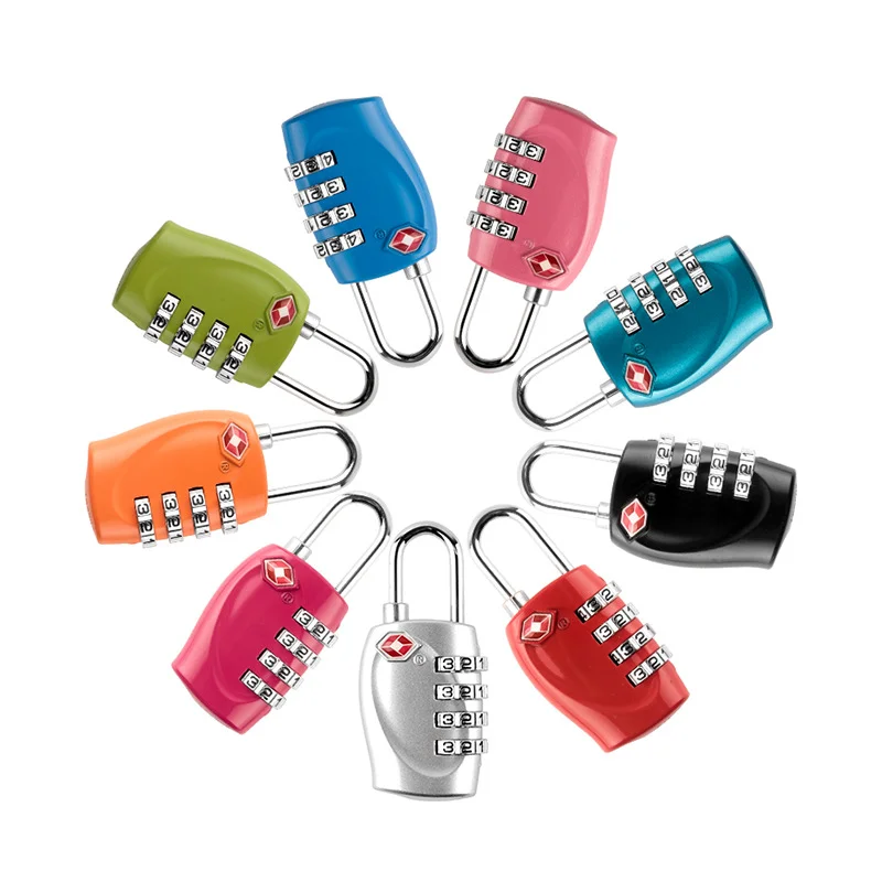 hot sale TSA Accepted High Quality Zinc Alloy Travel Luggage Bag Use Resettable 4 Digits Tsa Combination Lock