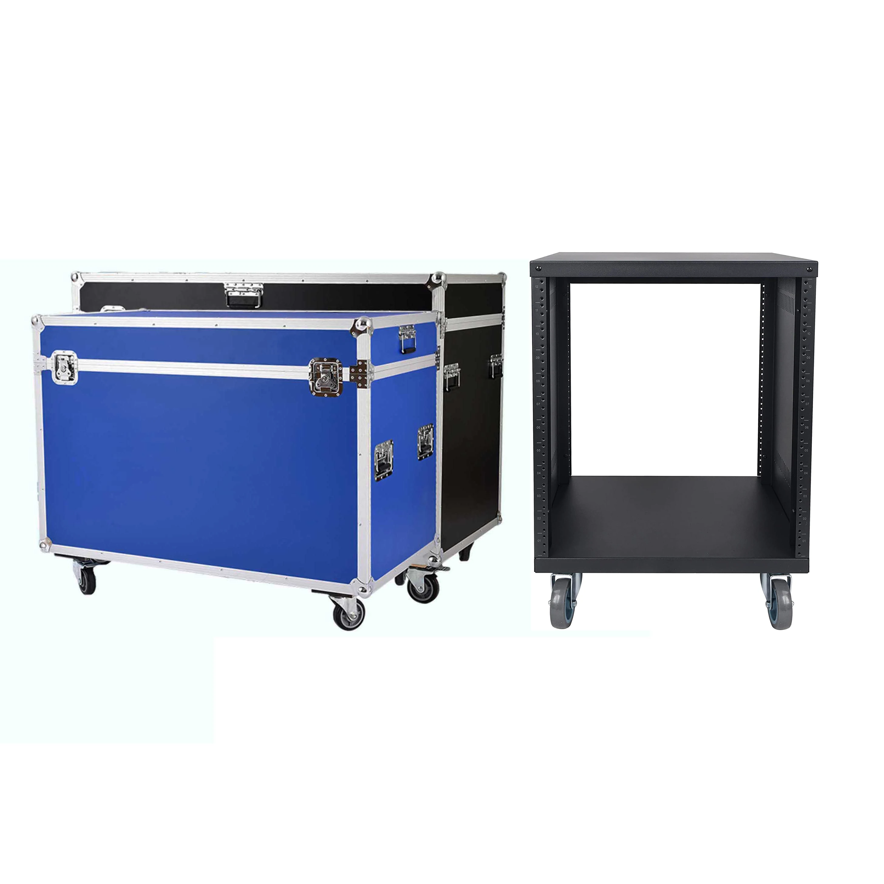 Custom 2U 4U 6U 8U 12U Power Amp Rack Mount Server Case Flight Studio DJ Aluminum Box