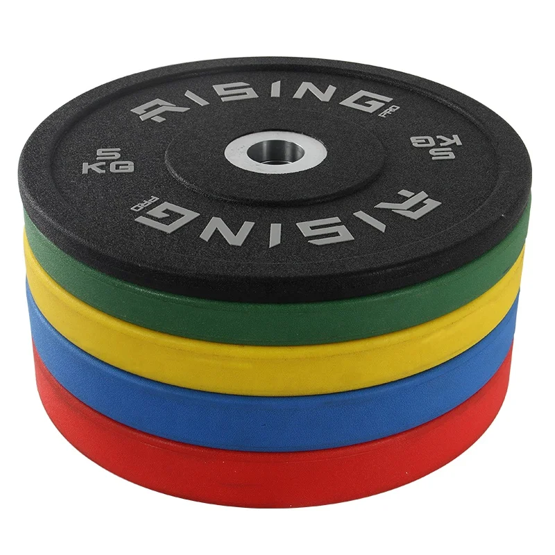 RISING powerlifting weight plates pu urethane bumper plate