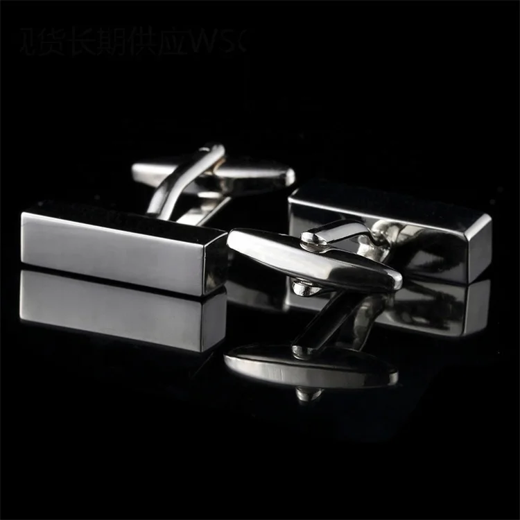 wholesale newest design suit Cuff links gold plated steel logo Cufflinks