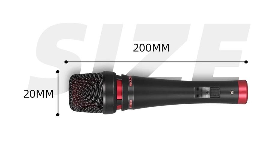 Wired Vocal Dynamic Microphone for High Quality Professional DJ Cardioid Mic Karaoke KTV Stage Show Church