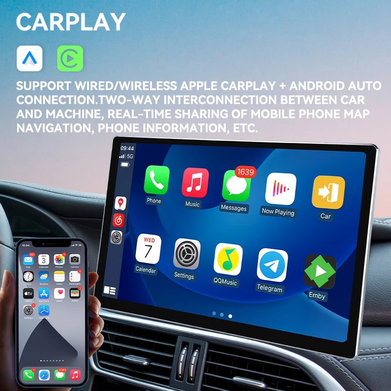 1200*1920 Android 14 Octa Core FM GPS двойной Din 13 3 дюймов автомобильное радио