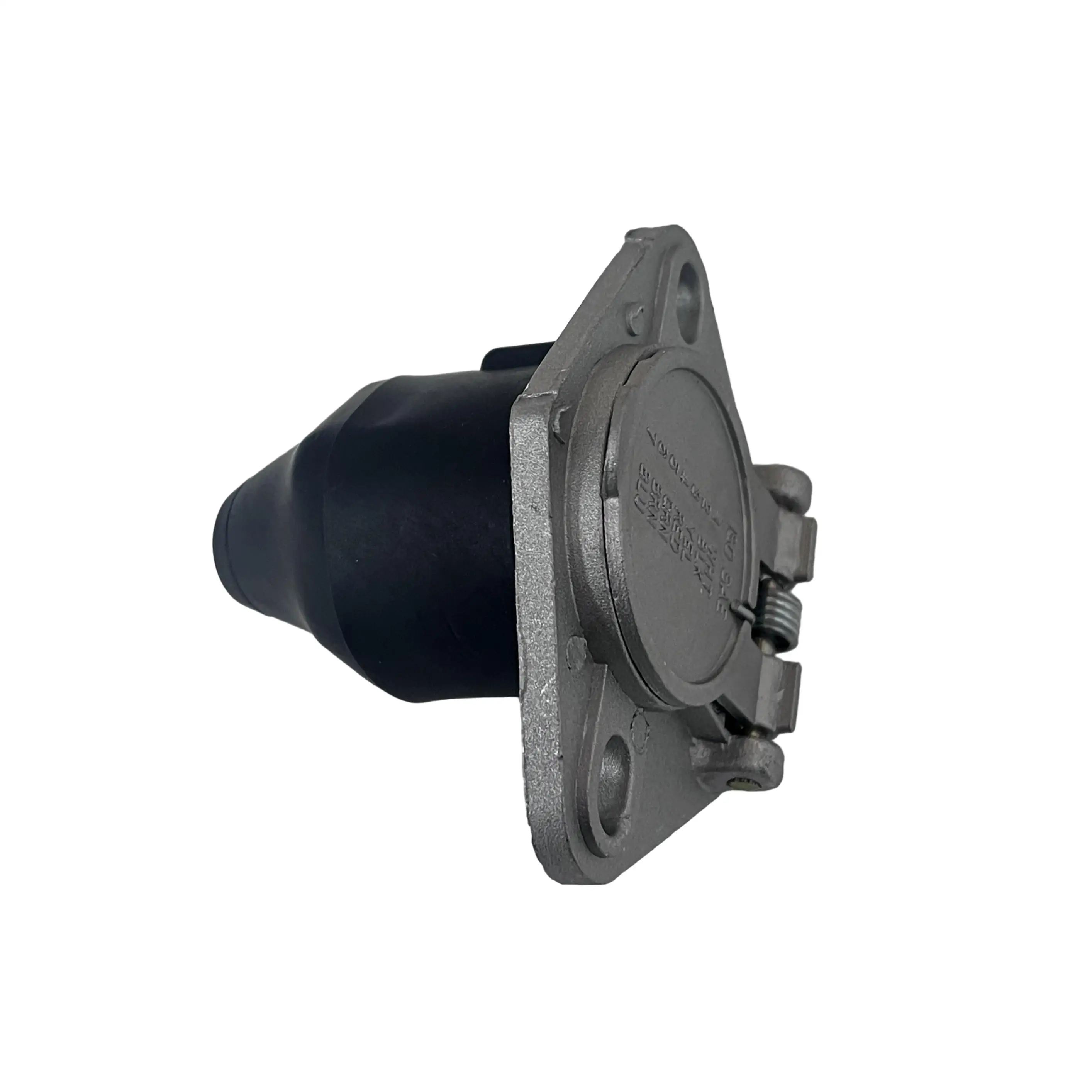 High quality 7 Way electric Plug 7 Pin Round Trailer Connector With Cable Guard 7 Way Trailer Blade Connector Socket