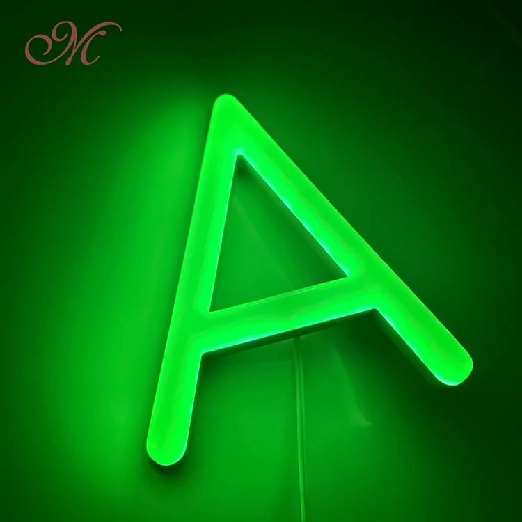 2023 New Customized Brands Advertising Signs Logo Illuminated 3D Acrylic LED Letter Sign Outdoor Signage  Board