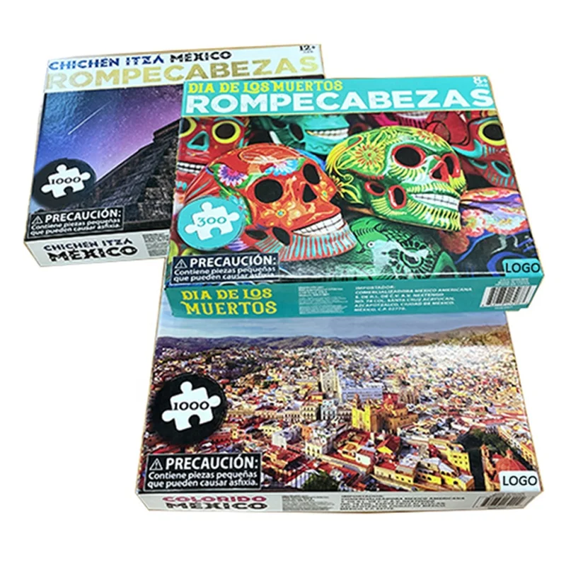 China Supplier Custom blank sublimation Puzzles 1000 For Adult Pieces Paper Cardboard Picture Jigsaw Puzzle 1000 Pieces