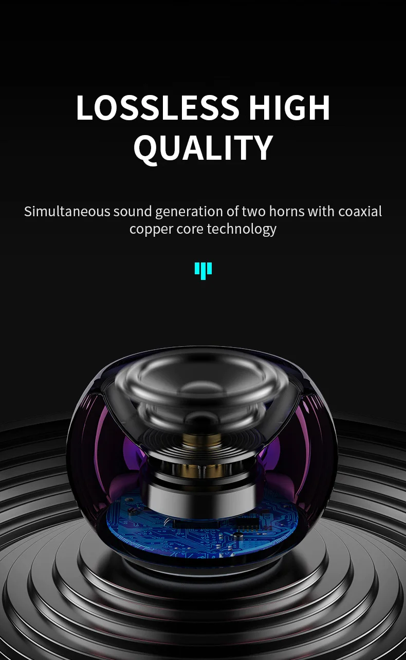 High sound quality long standby mini wireless smart speaker