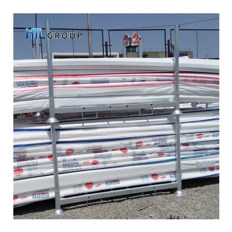 Powder coating removable transport stackable strong durable steel stacker pallet