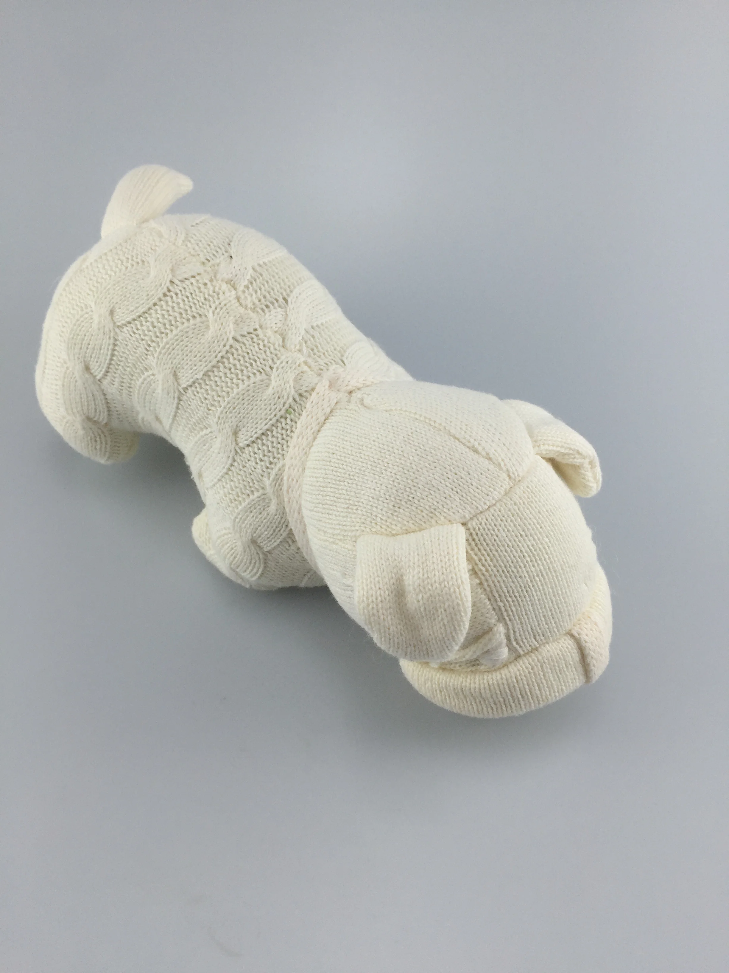 
Wholesales cute Knitted Doggy Soft Toy handmade baby crochet organic cotton toys For Toddlers knit plush toys 