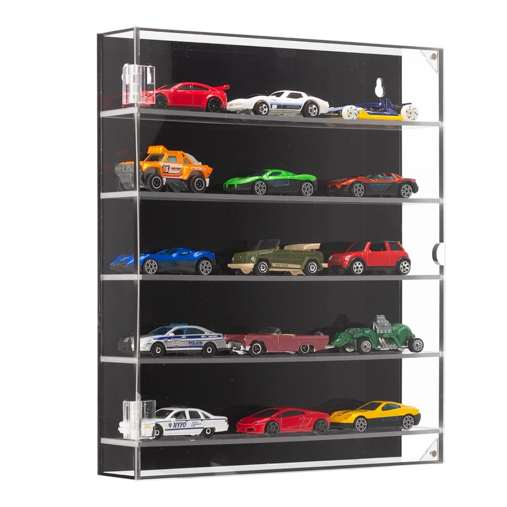 Custom acrylic hot wheels display Case for Toy cars Matchbox cars