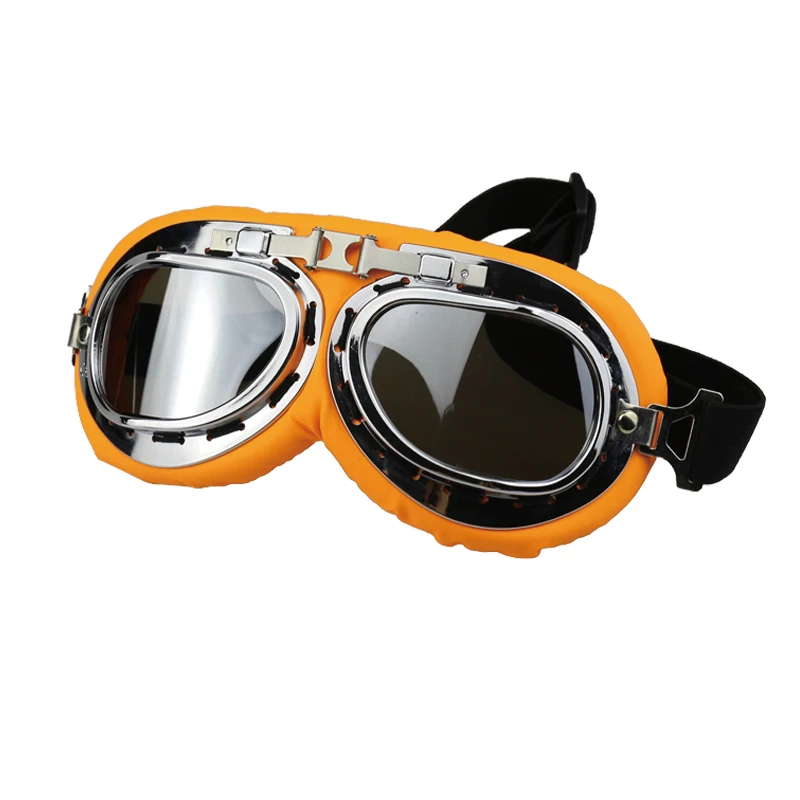 Hot Sale Windproof Motorcycle Retro Goggles For Racer Cruiser Scooter Biker Pilot  Motorcycle Glasses