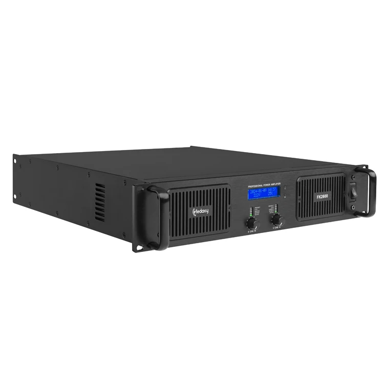 2U Amplifier Professional Audio Power 1000W Professional Digital Audio Power Amplifier Mixer Mic