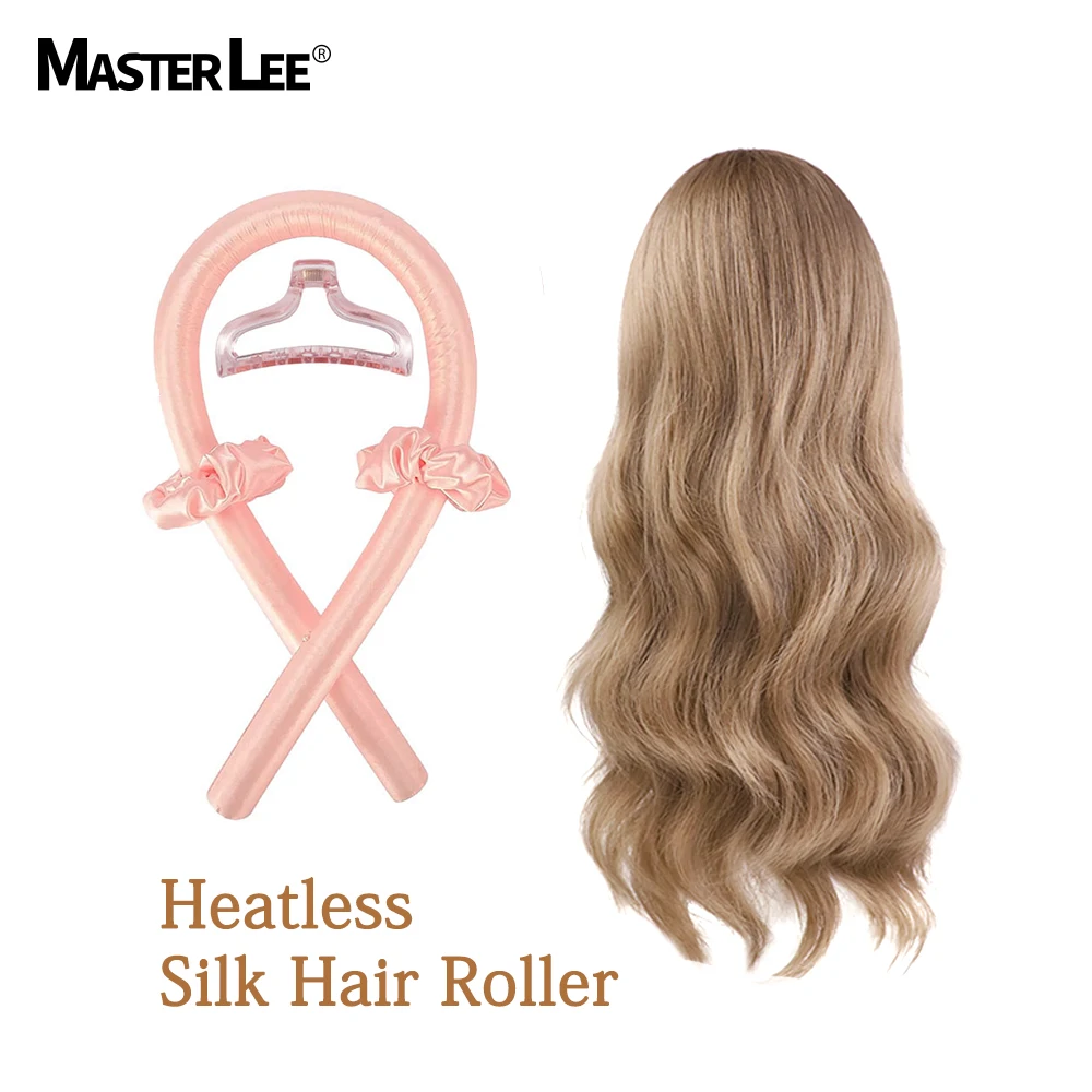 4 sets Heatless Hair Roller Rods For Long Hair Soft Silk Curls no heat Jumbo Large Big Curler