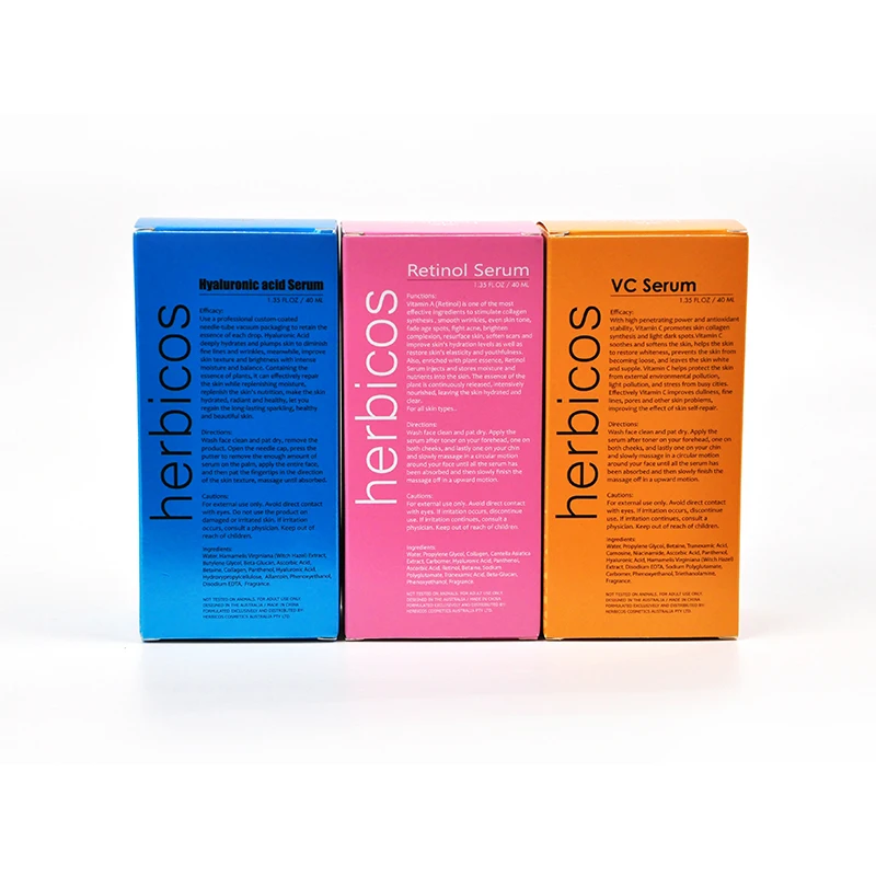 Private Label Cosmetics Skin Care Products Moisturizing Hyaluronic Acid Retinol Vitamin C Face Serum