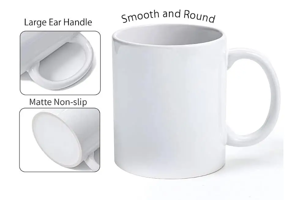 11oz Sublimation Mug White Blank Ceramic Sublimation Coated Mug DIY Mug Sublimation Printing