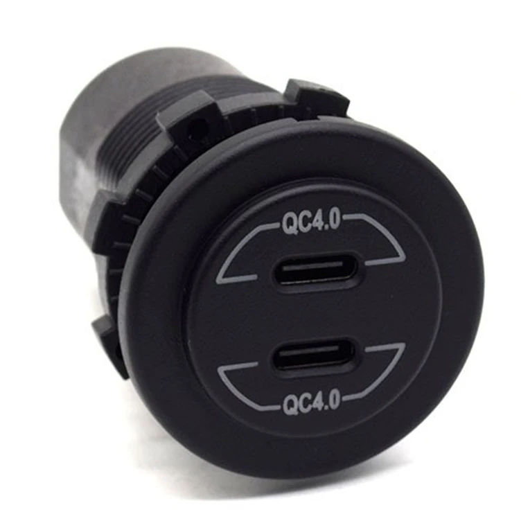 dual QC4.0 USB socket with PD cable