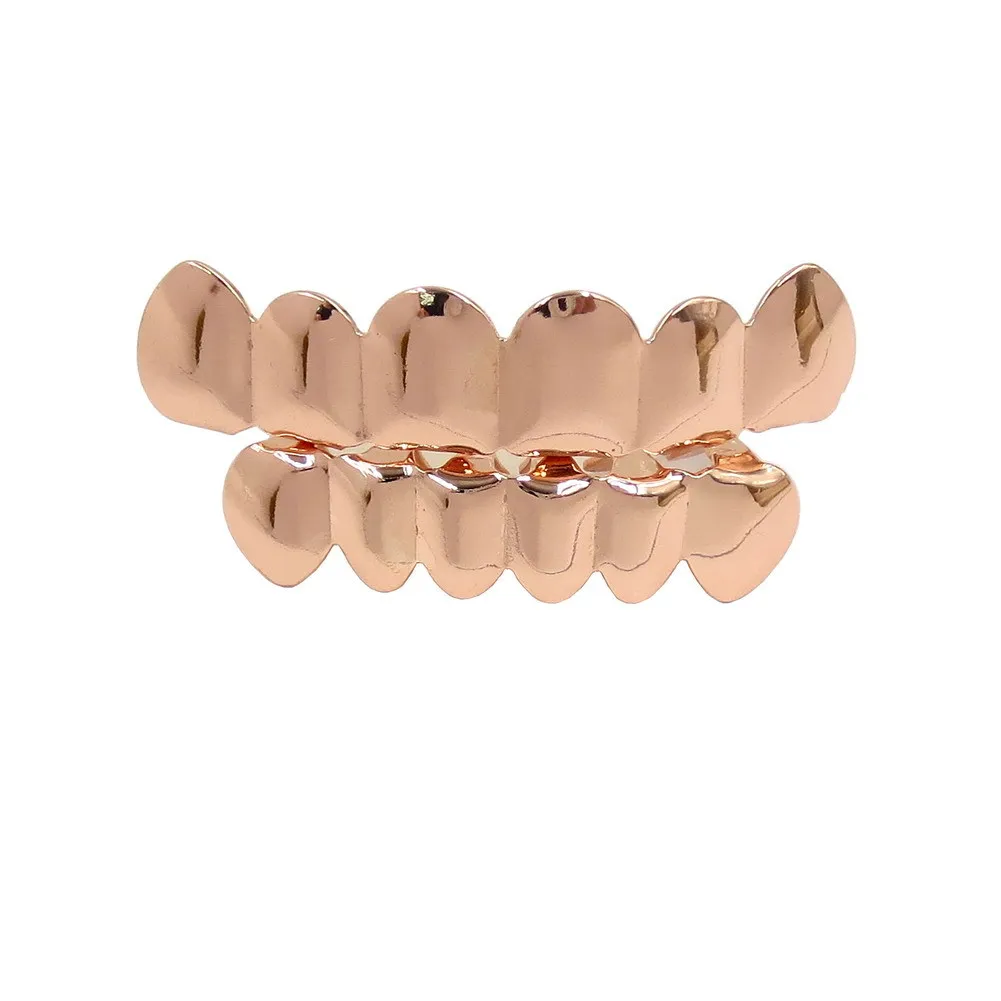 Hip-hop Gold Teeth Set TeethGrilz Genuine Gold Plated Teeth Set Jewelry from Europe and America High Quality Copper