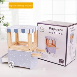 Hot selling children pretend role play kids wooden play set kitchen toy pancake machine cash register kitchen set toys